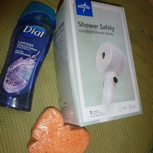 Medline Extra Long 7ft hose  Shower Safely Handheld Shower Spray Adapter NEW